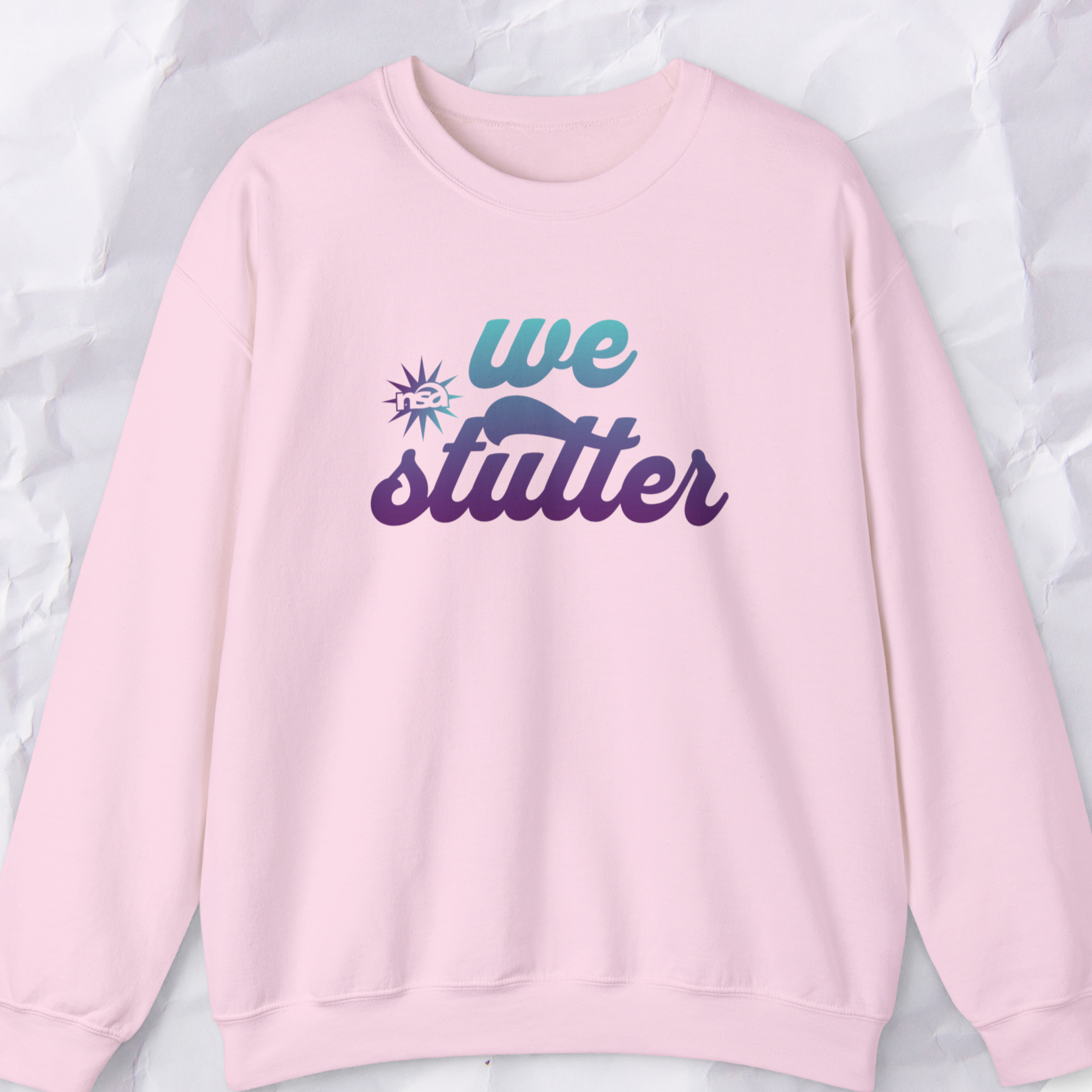 National Stuttering Association We Stutter Sweatshirt, Stuttering Support NSA Conference Retro Unisex Crewneck Sweatshirt, Gift for PWS