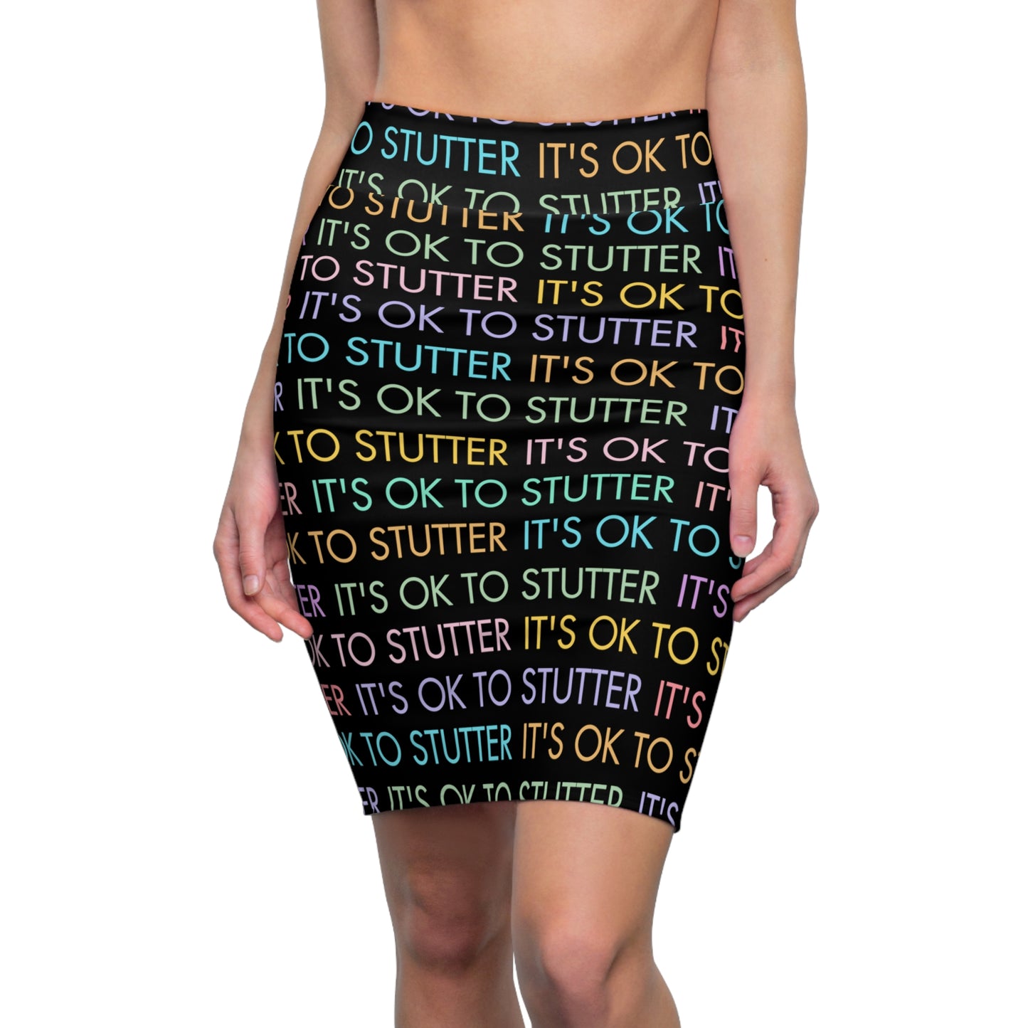 It's OK to Stutter Women's Pencil Skirt