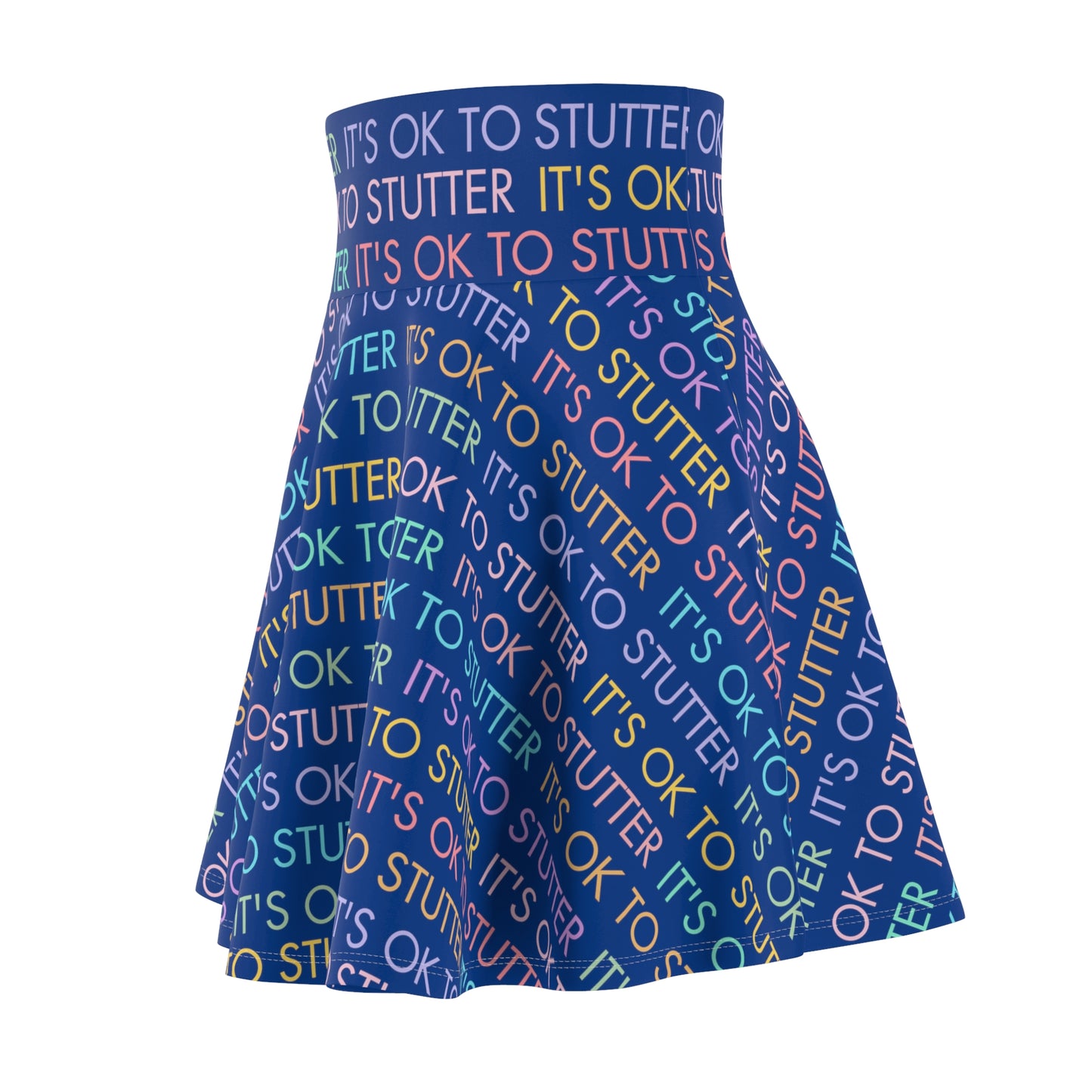 It's OK to Stutter Women's Skater Skirt