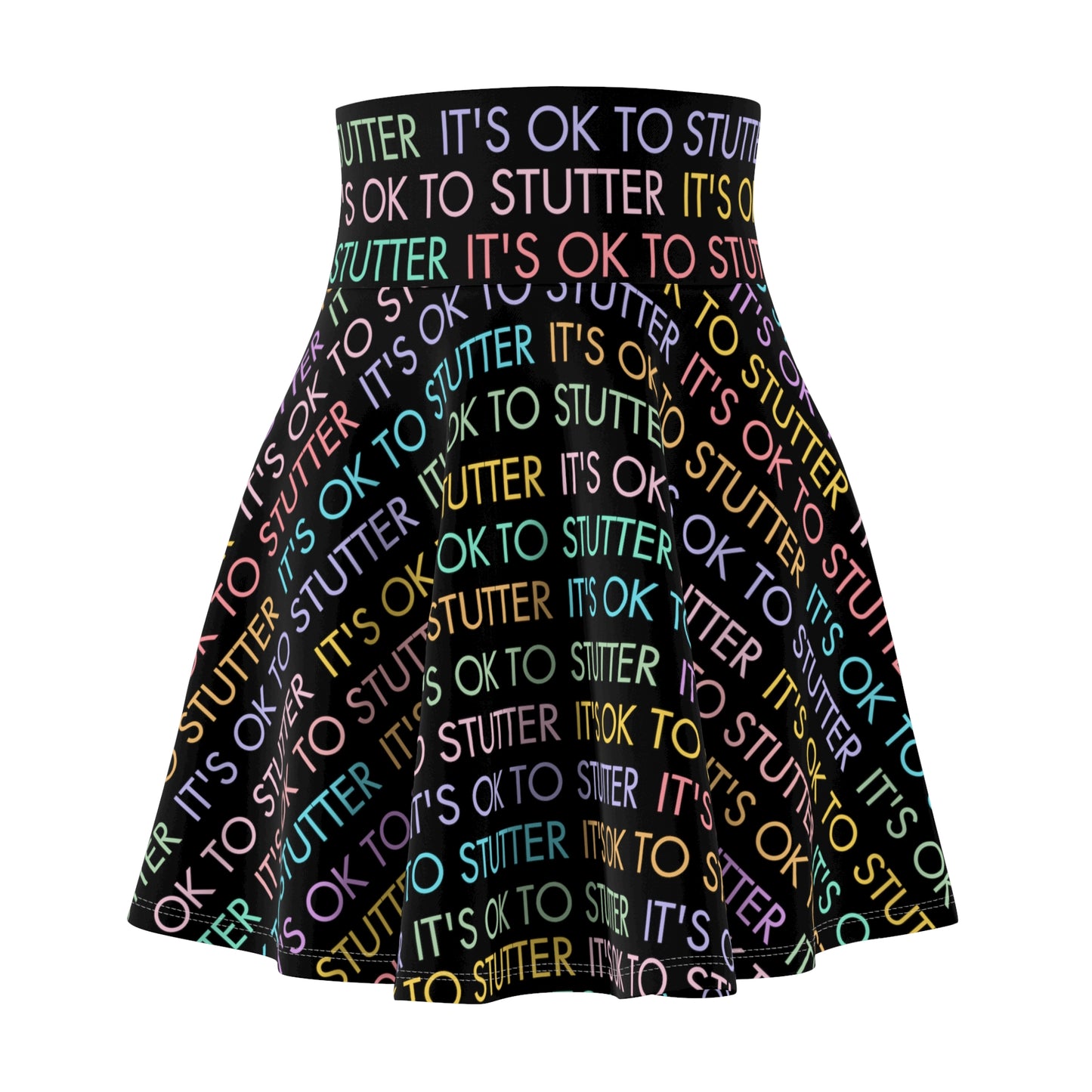 It's OK to Stutter Women's Skater Skirt