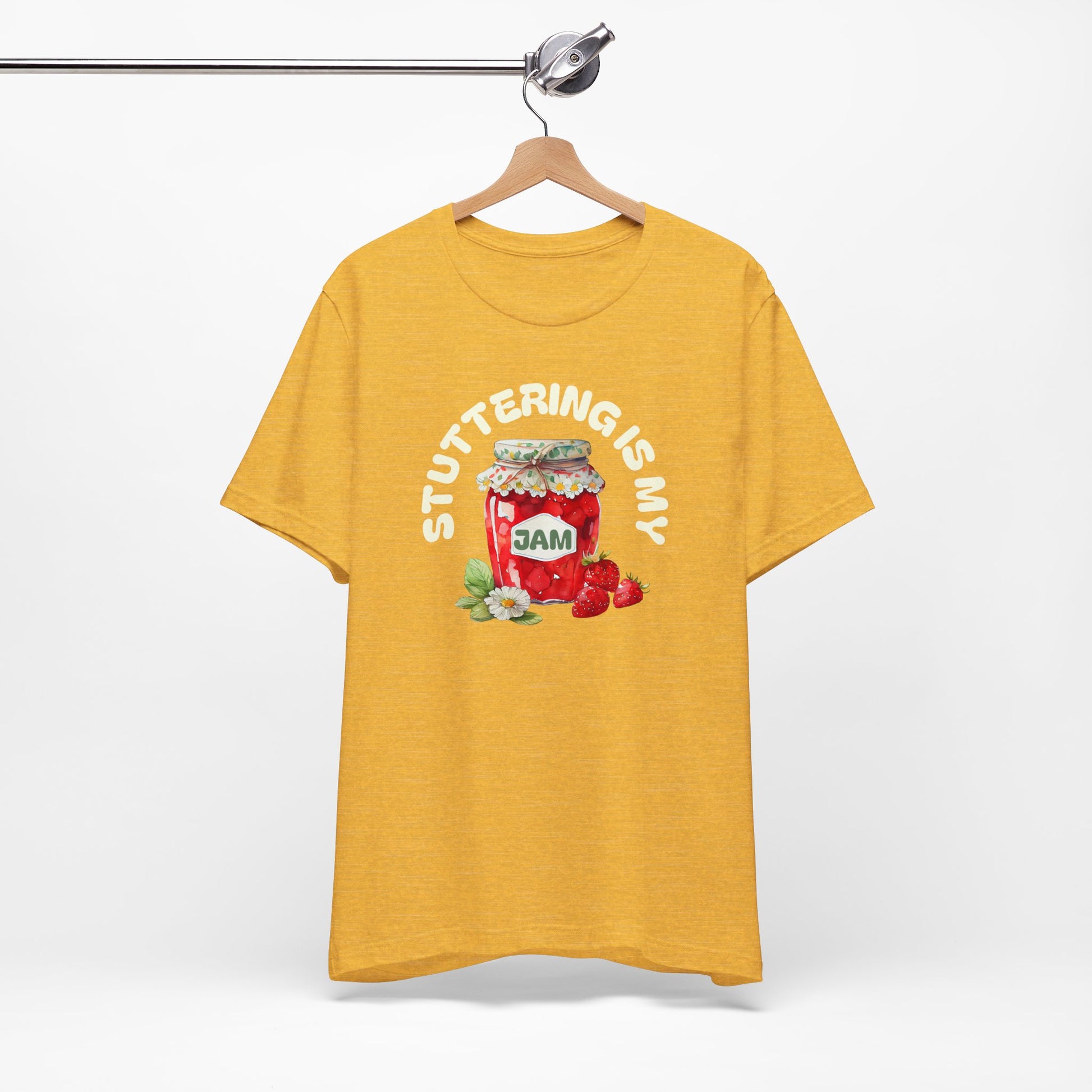 Stuttering is My Jam Shirt for Person Who Stutters, Cute Strawberry Stuttering Awareness Jam Shirt for PWS