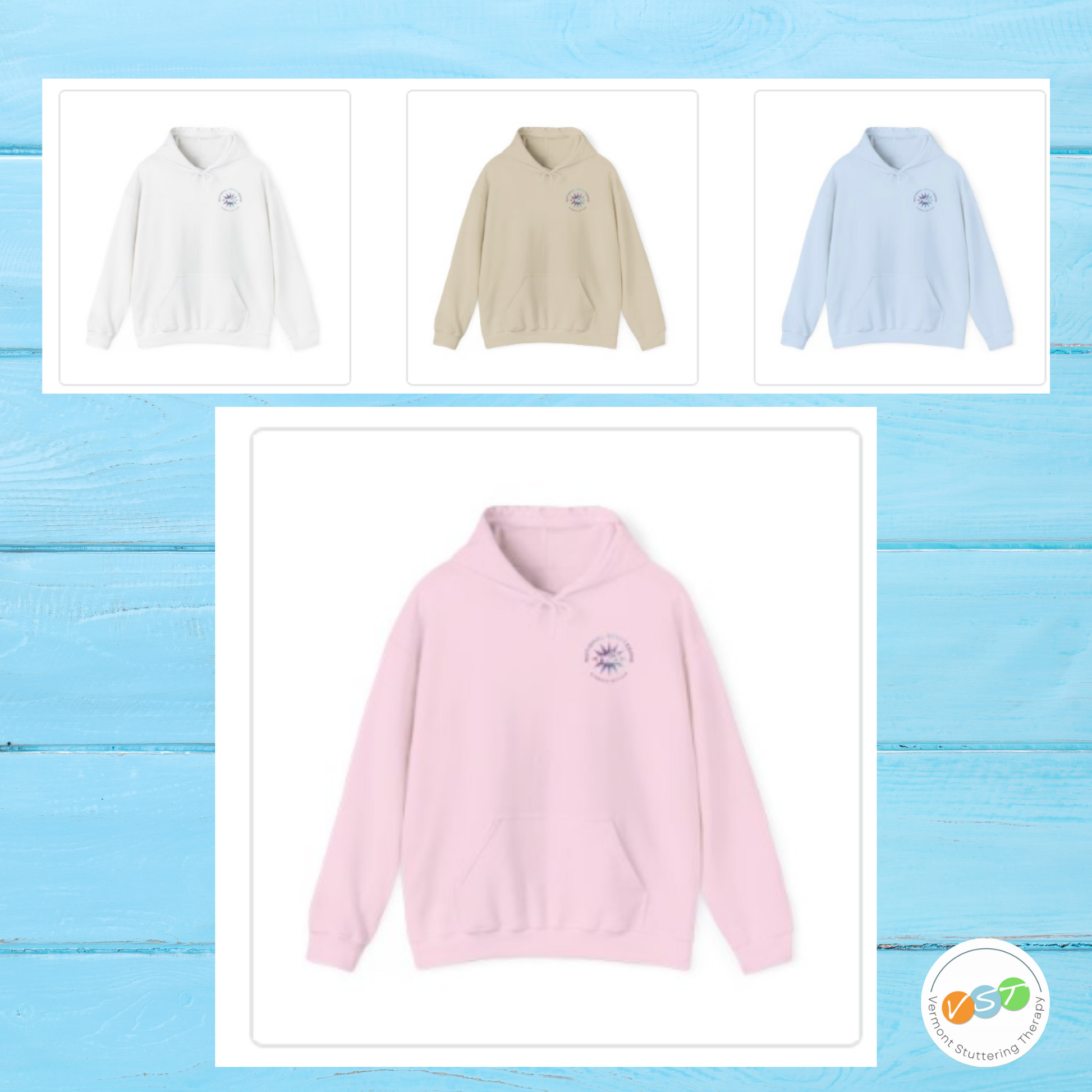 National Stuttering Association Unisex Hoodie, NSA Hooded Sweatshirt Gift for Person who Stutters, Stuttering Awareness Day Conference Shirt