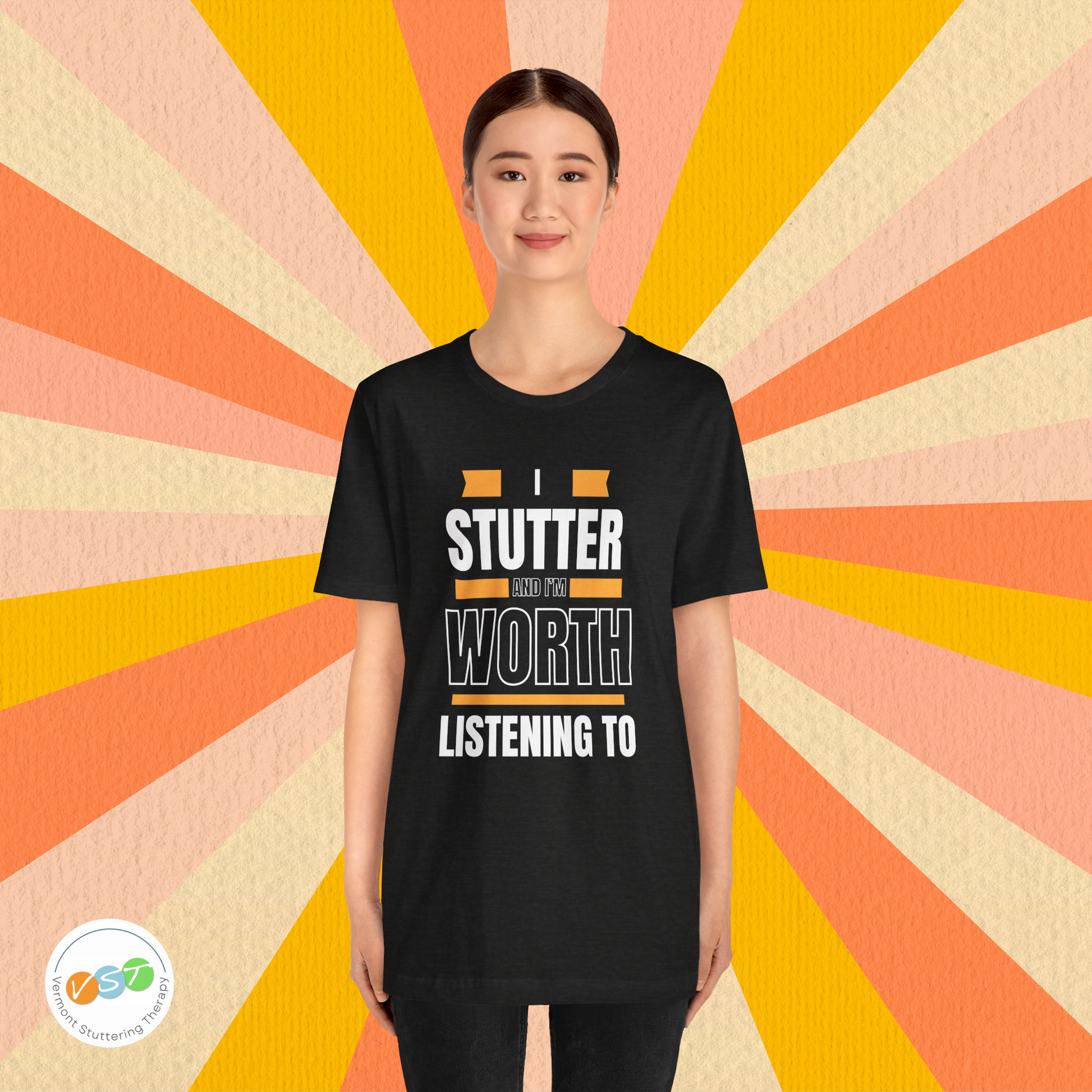 I Stutter and I'm Worth Listening To - Normalize Stuttering Challenge T-Shirt #normalizestutteringchallenge