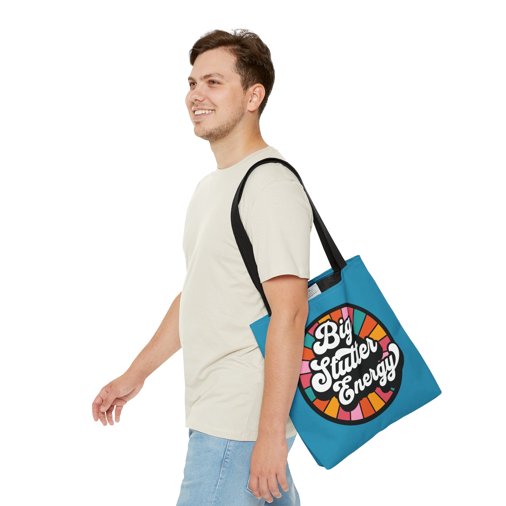 Big Stutter Energy Bold Retro Stutter Tote Bag