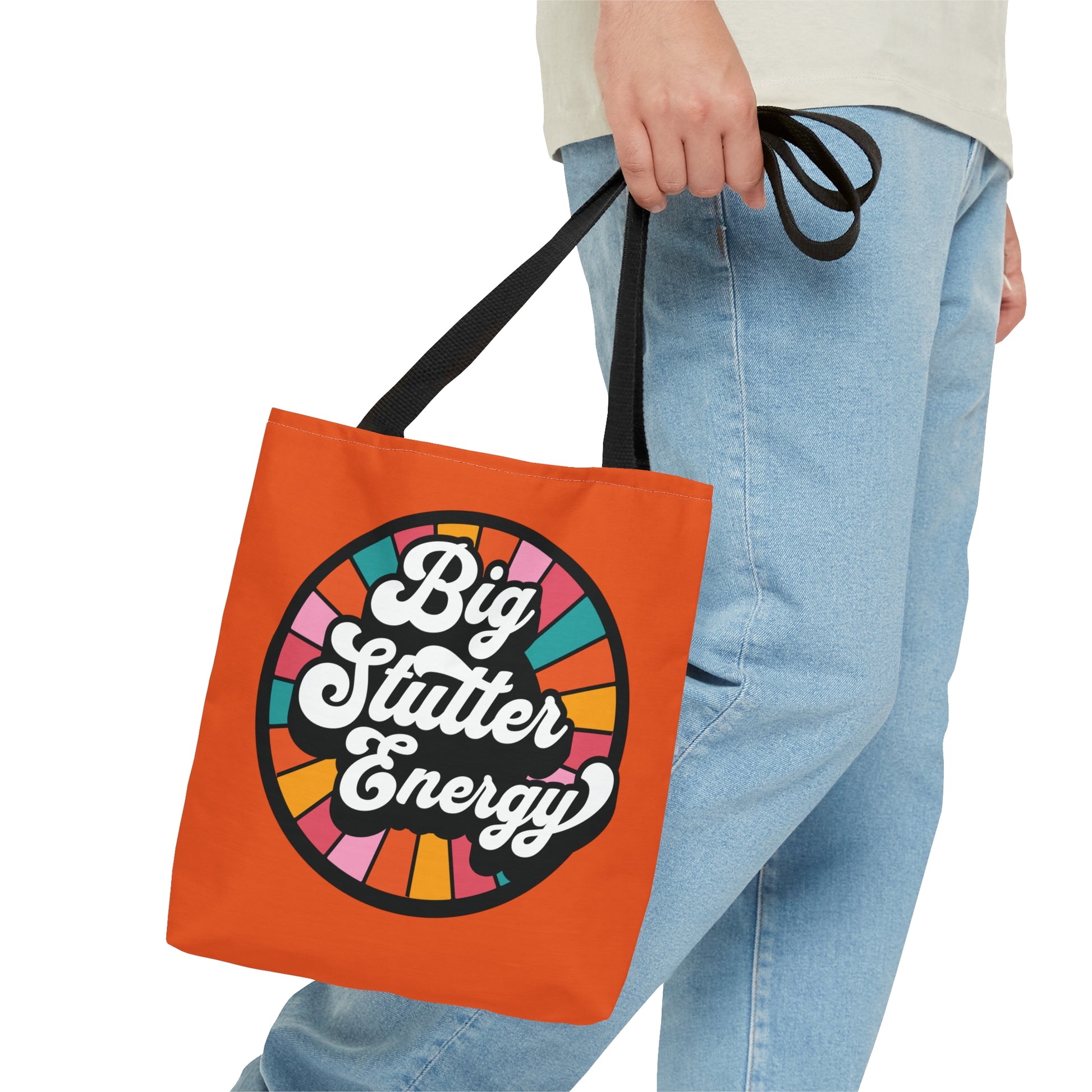 Big Stutter Energy Bold Retro Stutter Tote Bag