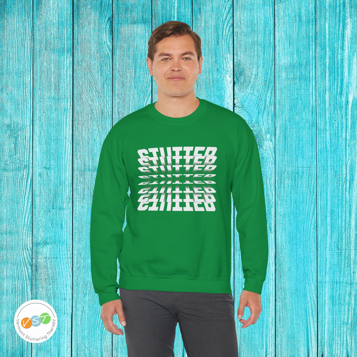 90s Flip Effect Stuttering Sweatshirt