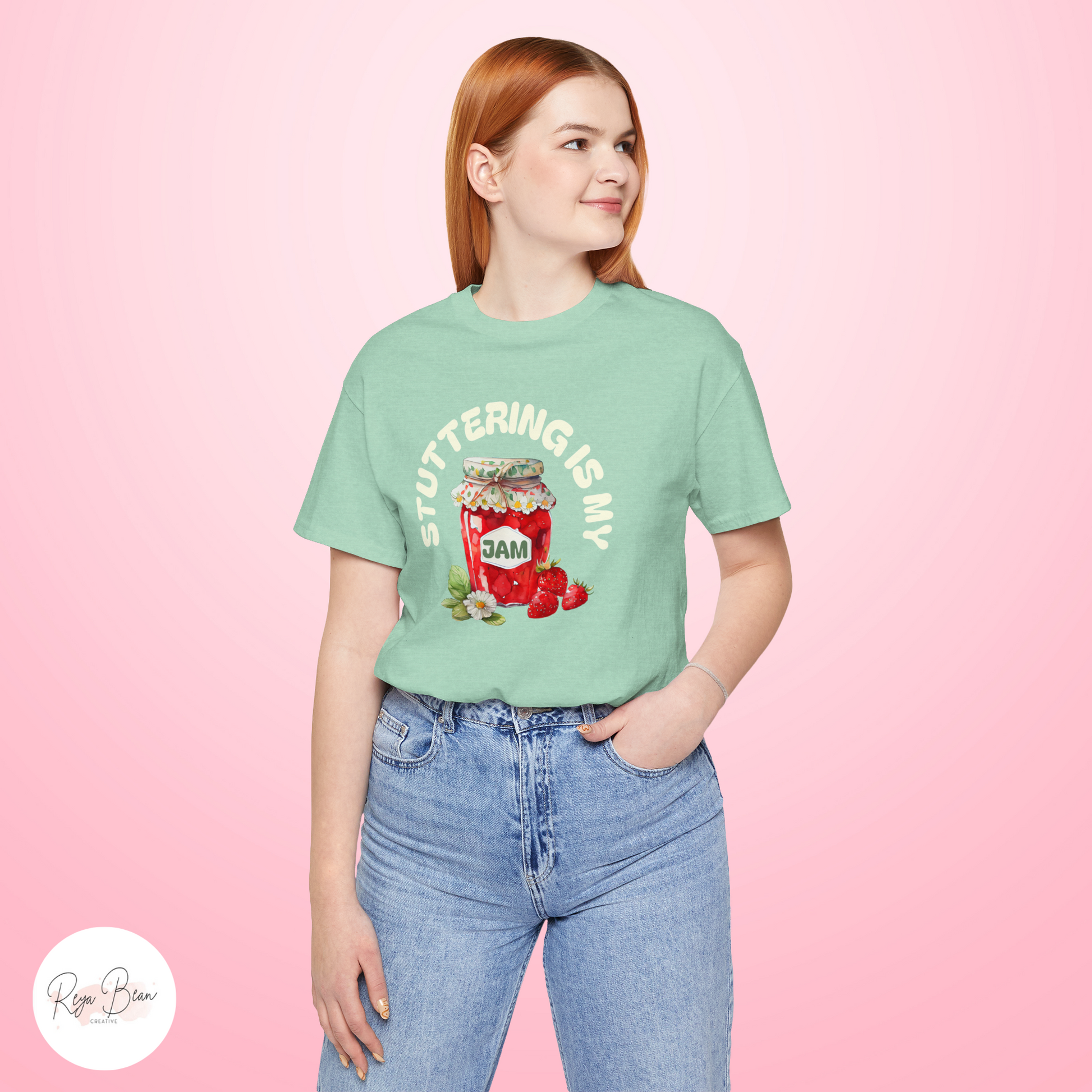 Stuttering is My Jam Shirt for Person Who Stutters, Cute Strawberry Stuttering Awareness Jam Shirt for PWS