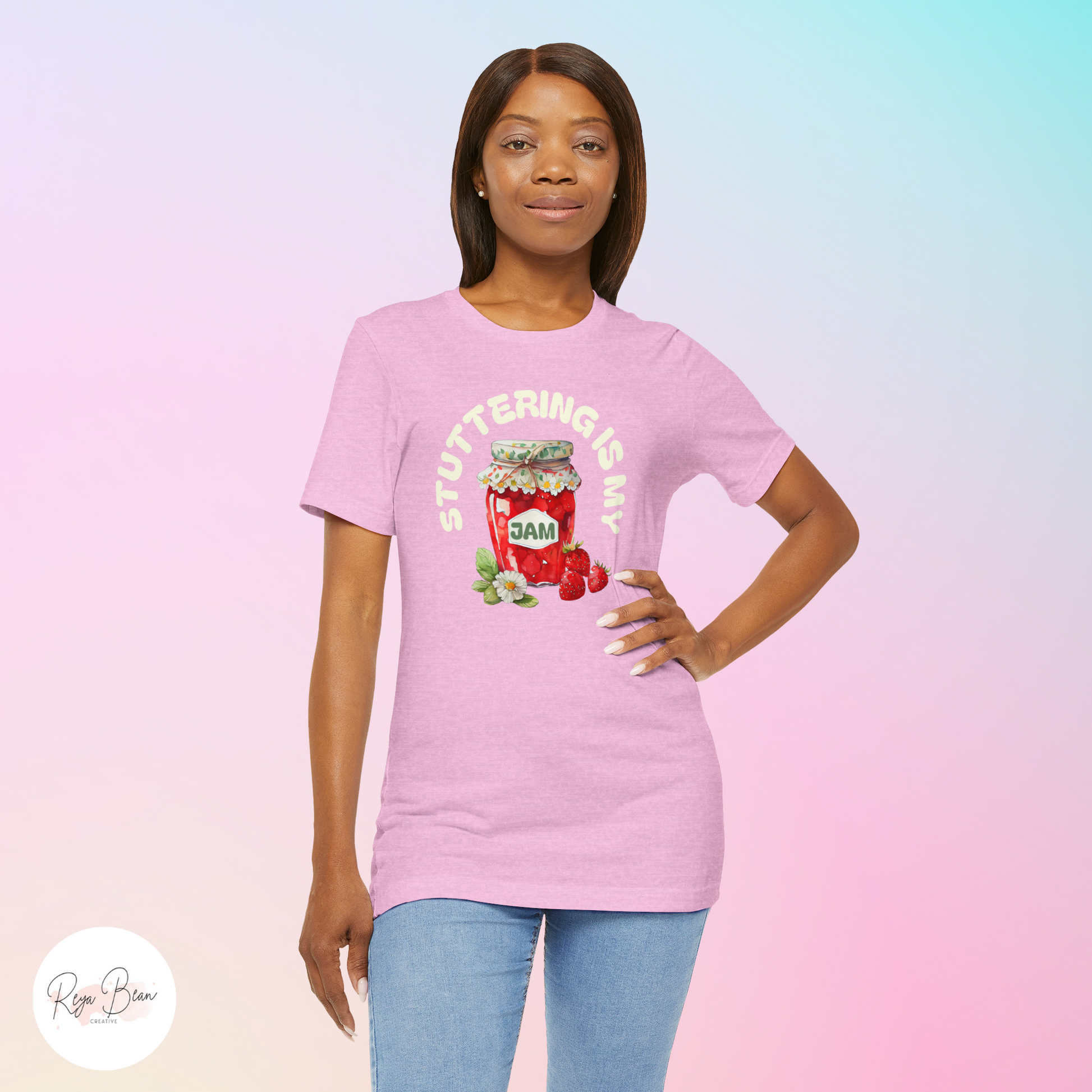 Stuttering is My Jam Shirt for Person Who Stutters, Cute Strawberry Stuttering Awareness Jam Shirt for PWS