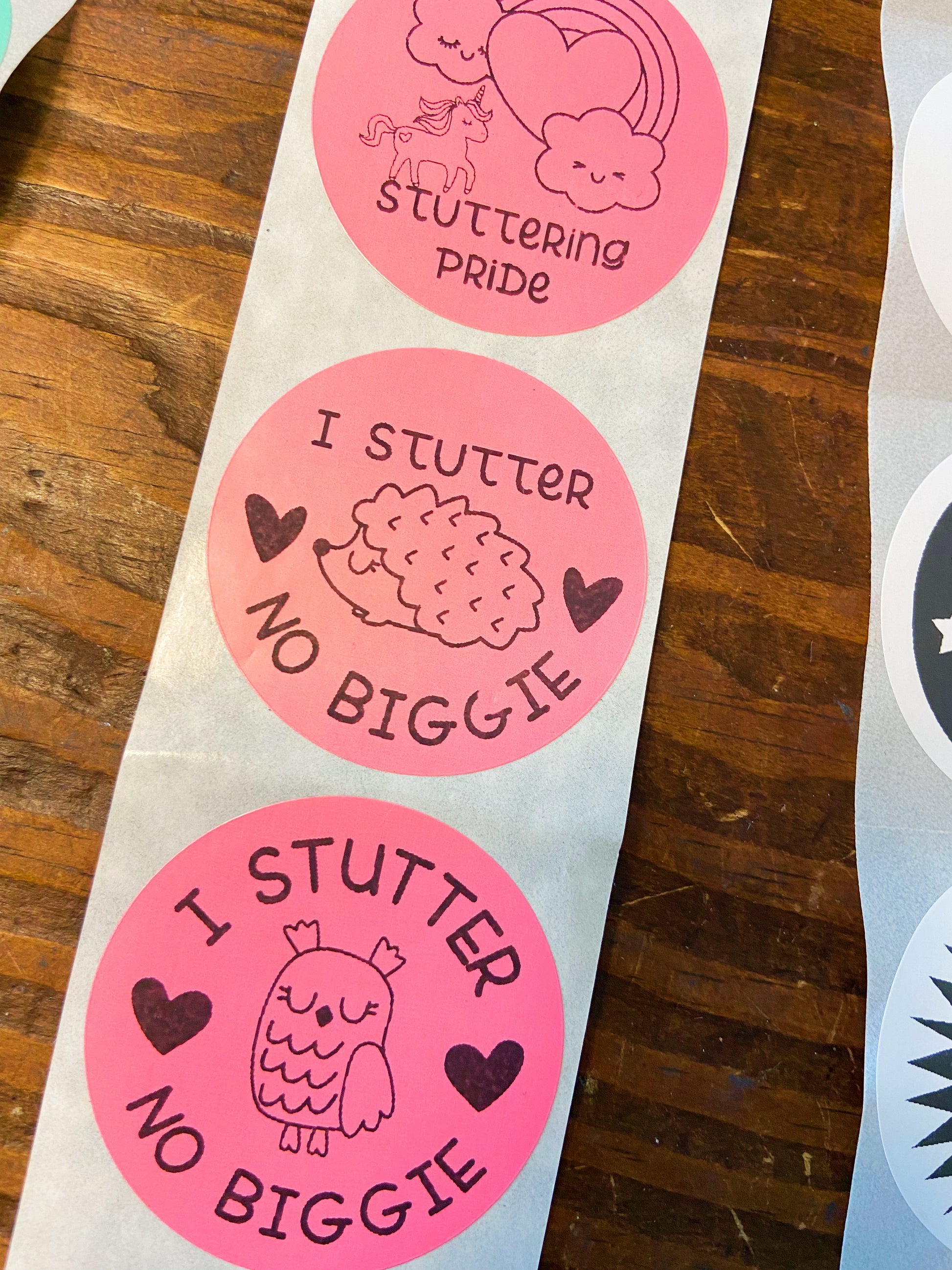 Stuttering Sticker Set for Chapter Leaders and SLPs