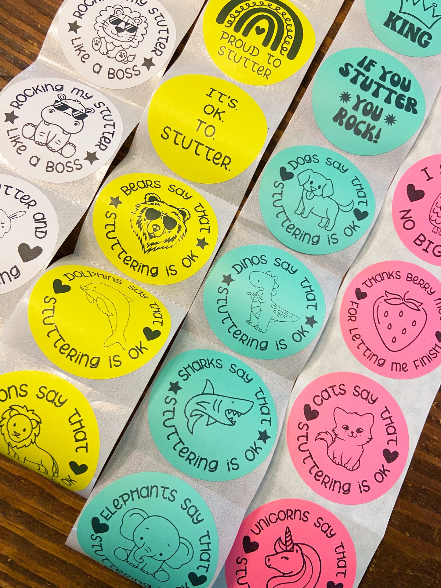 Stuttering Sticker Set for Chapter Leaders and SLPs