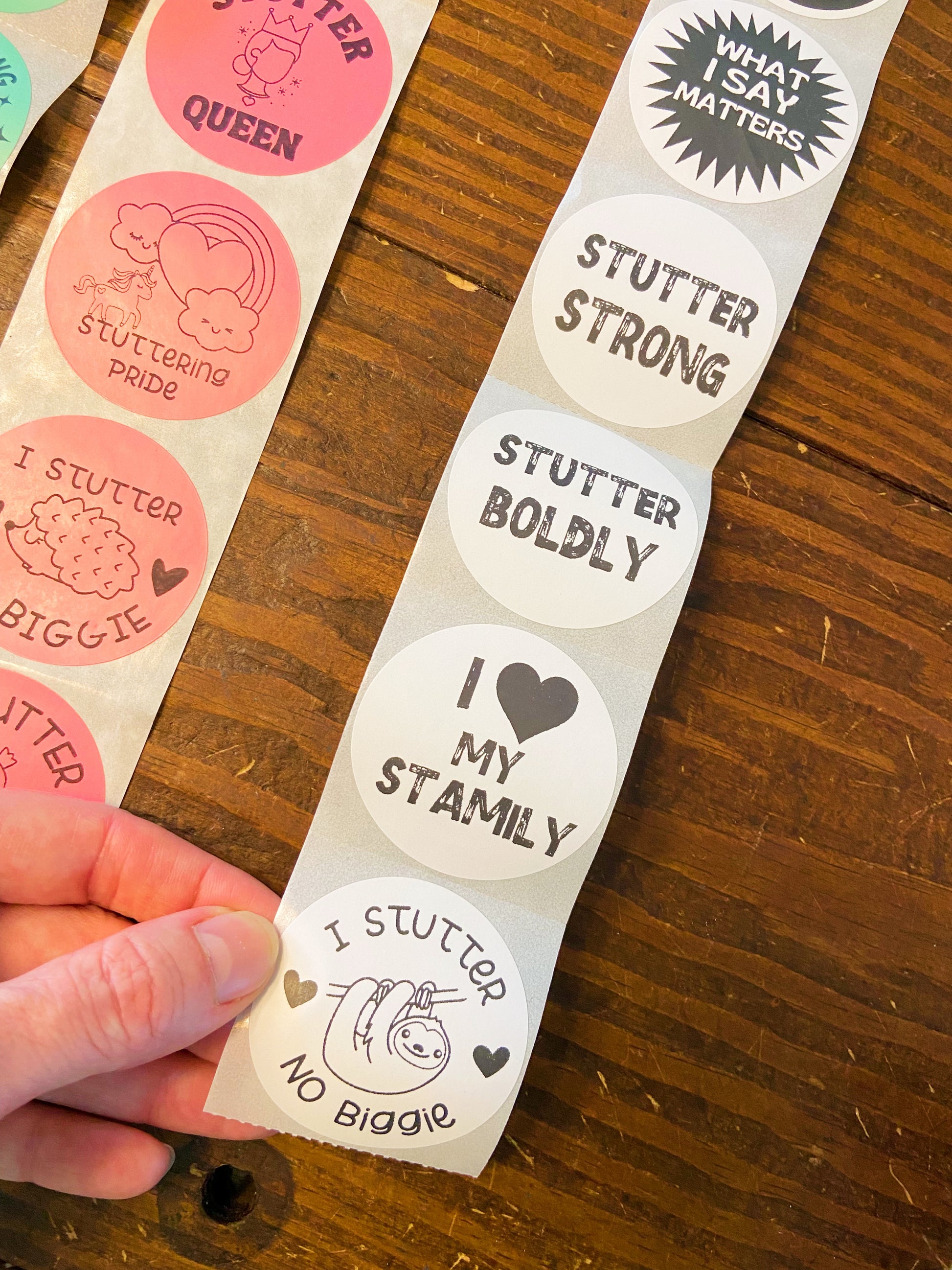Stuttering Sticker Set for Chapter Leaders and SLPs
