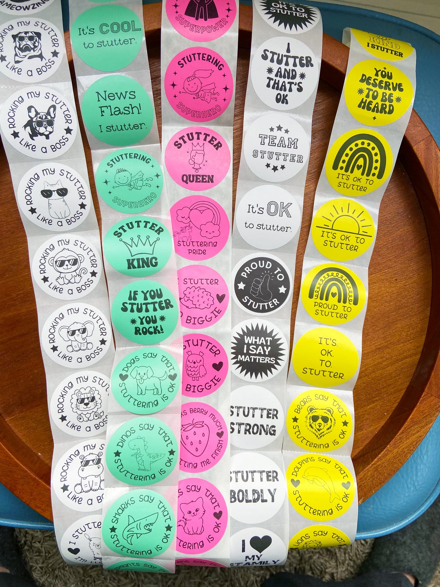 Stuttering Sticker Set for Chapter Leaders and SLPs