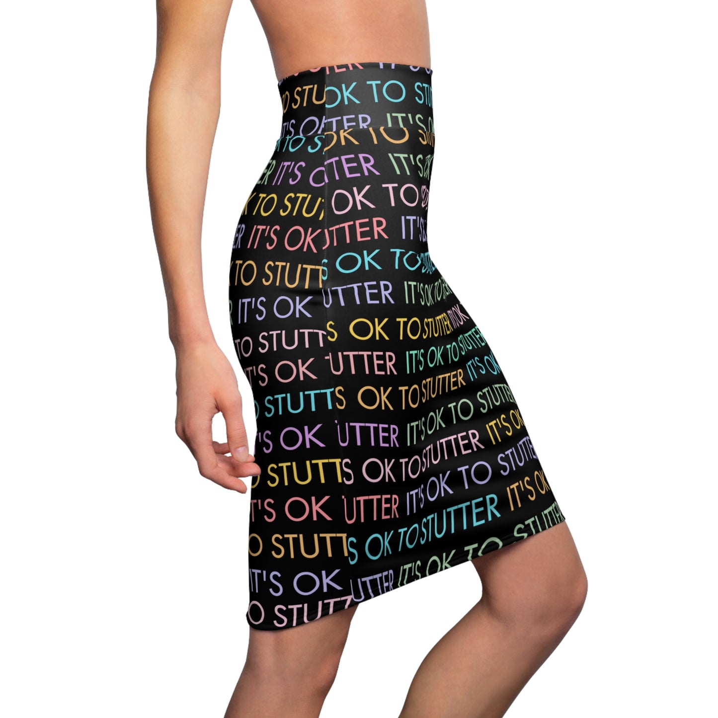 It's OK to Stutter Women's Pencil Skirt