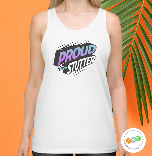 Proud to Stutter NSA Conference - Unisex Stuttering Tank Top