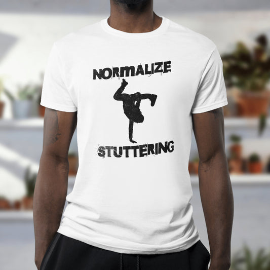 Normalize Stuttering Breakdancer Grunge Tshirt