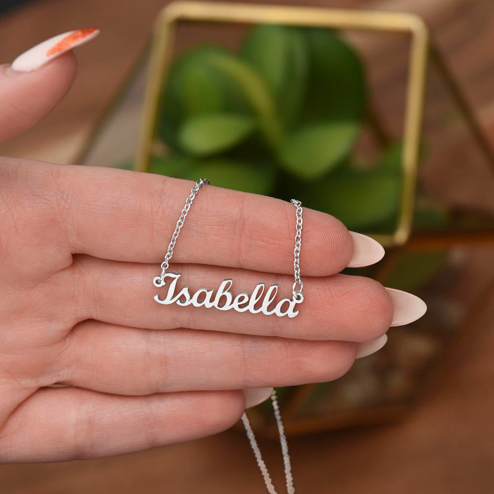 SLP Graduation Gift Custom Name Necklace for Speech-Language Pathology Graduate