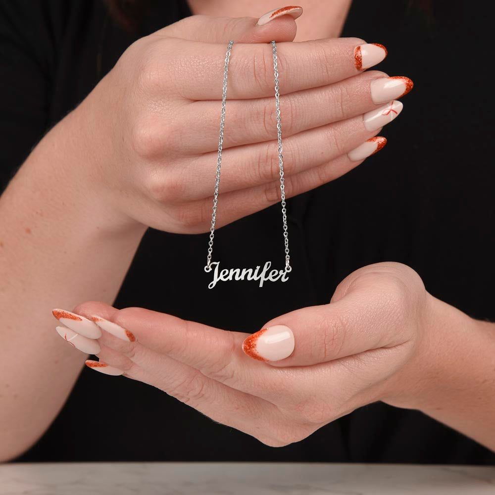 SLP Graduation Gift Custom Name Necklace for Speech-Language Pathology Graduate