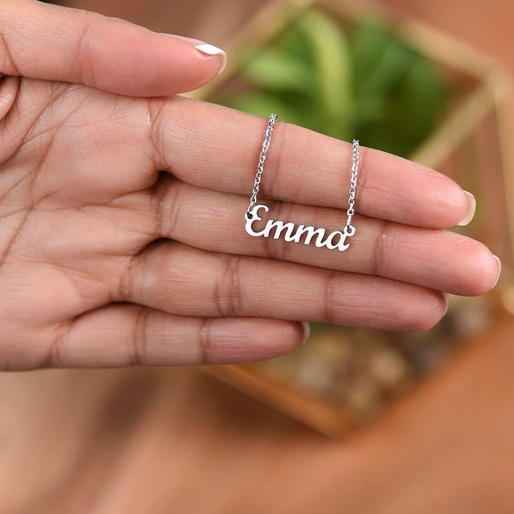 Custom Name Necklace Personalized Gift for Graduate PhD Necklace Graduation Gift