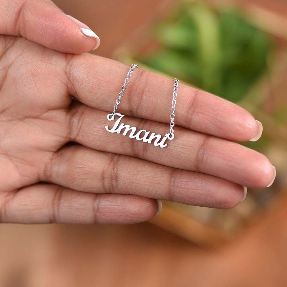 SLP Graduation Gift Custom Name Necklace for Speech-Language Pathology Graduate