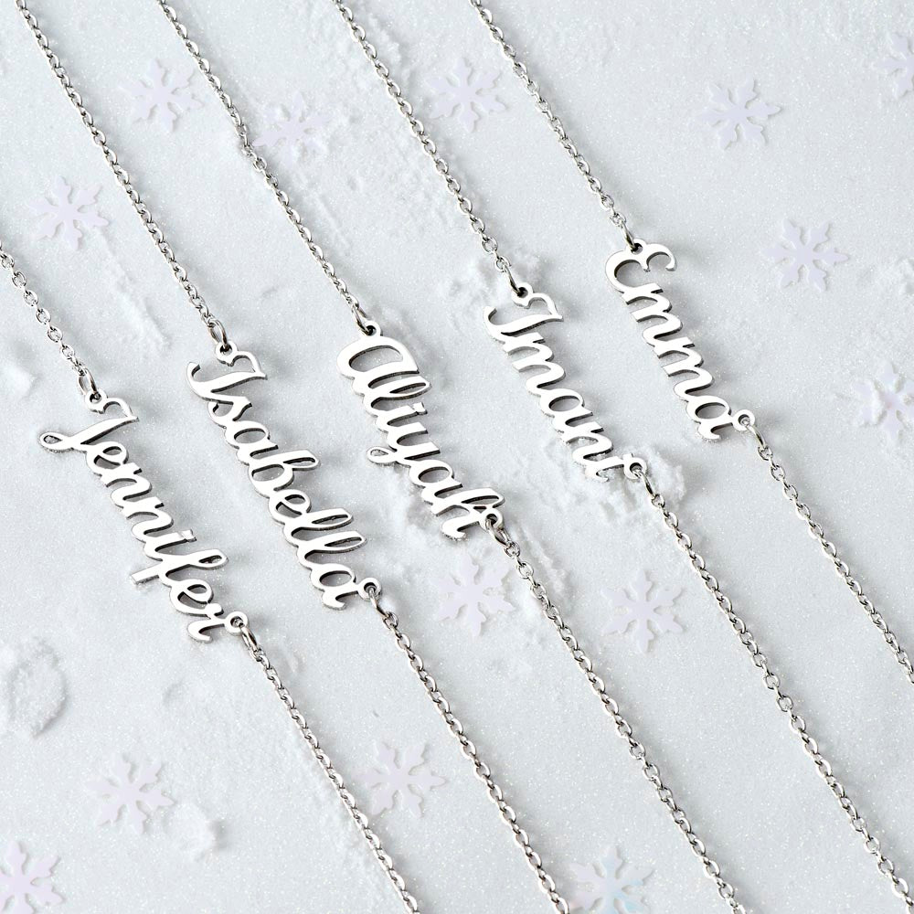 SLP Graduation Gift Custom Name Necklace for Speech-Language Pathology Graduate