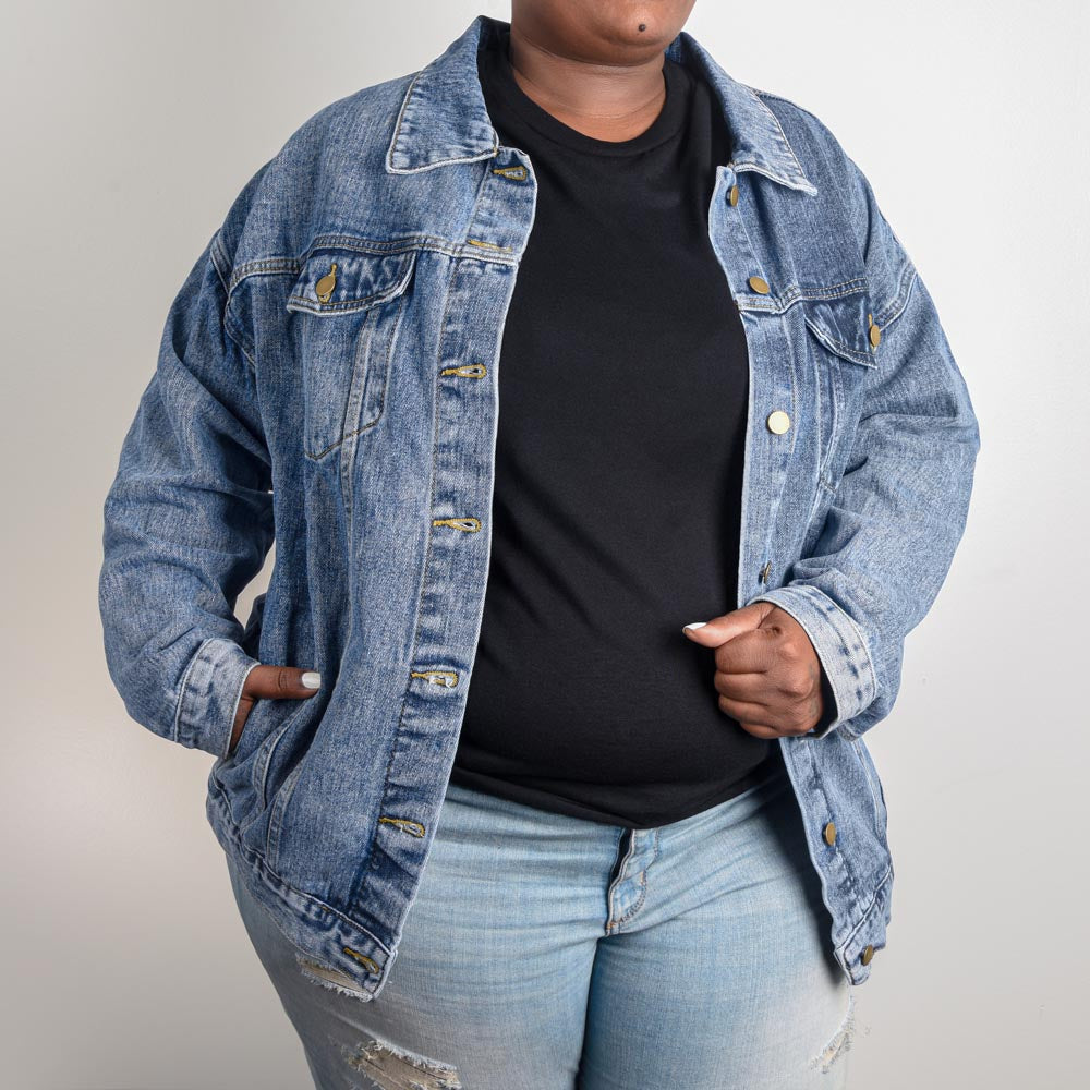 Stutter Queen 90s Oversized Women's Jean Jacket