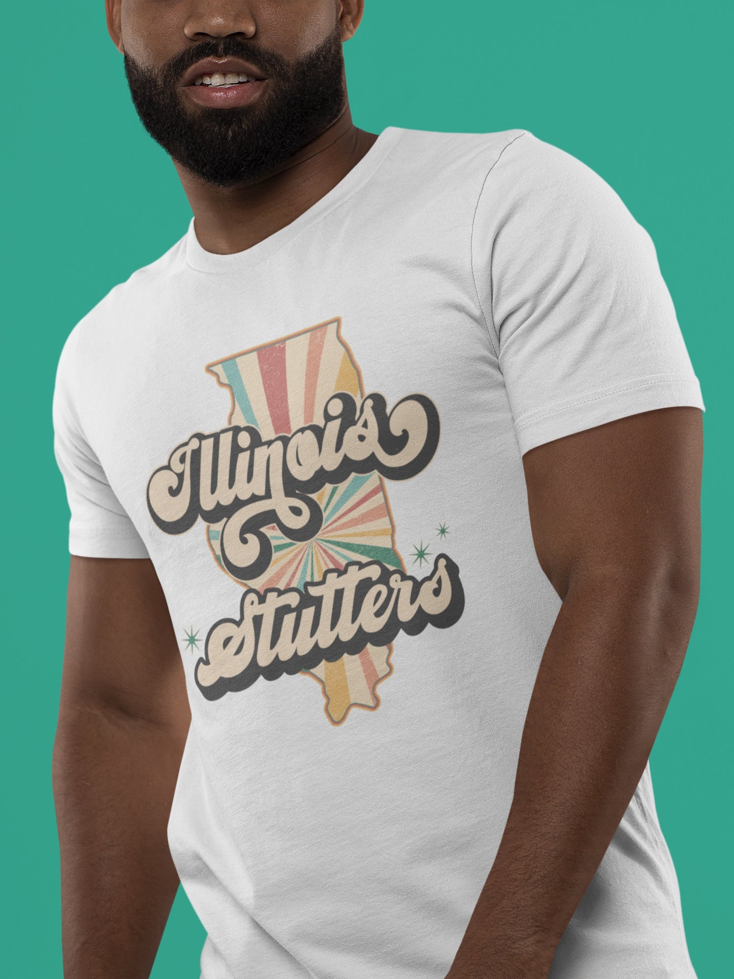 50 States Stutter Retro Stripe T-Shirt