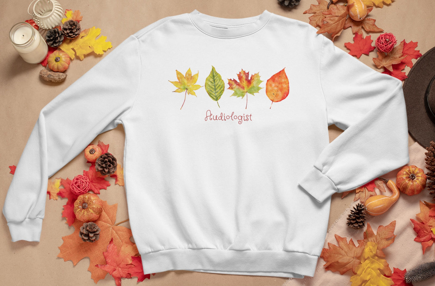 Audiologist Fall Leaves Sweatshirt Gift