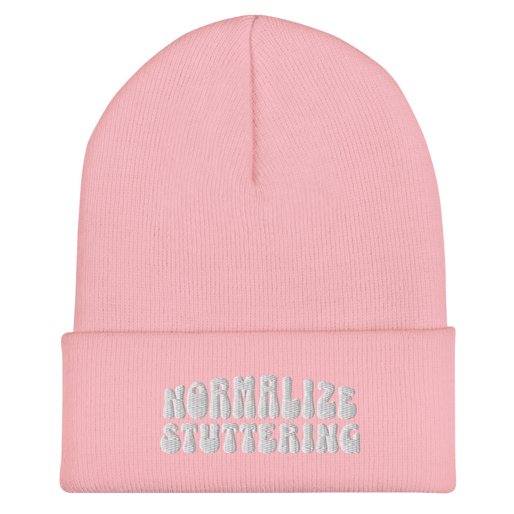 Normalize Stuttering Retro Cuffed Beanie