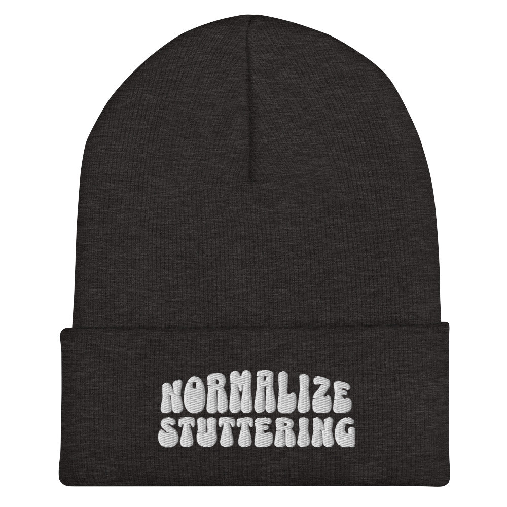 Normalize Stuttering Retro Cuffed Beanie