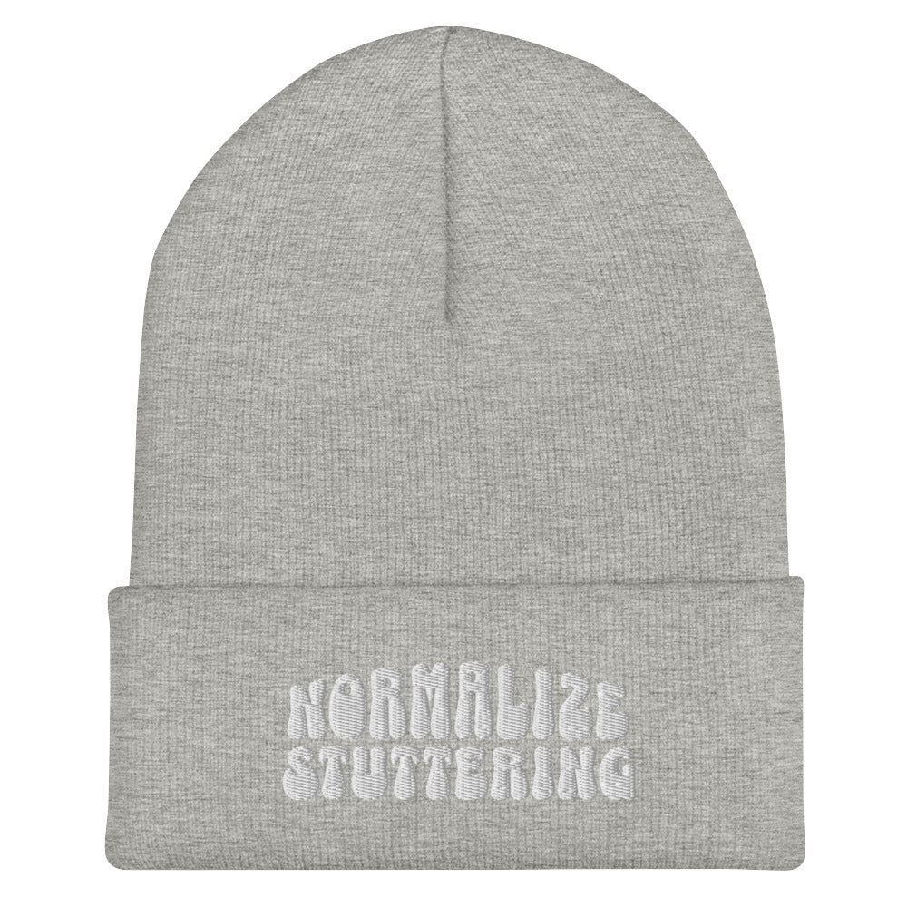 Normalize Stuttering Retro Cuffed Beanie