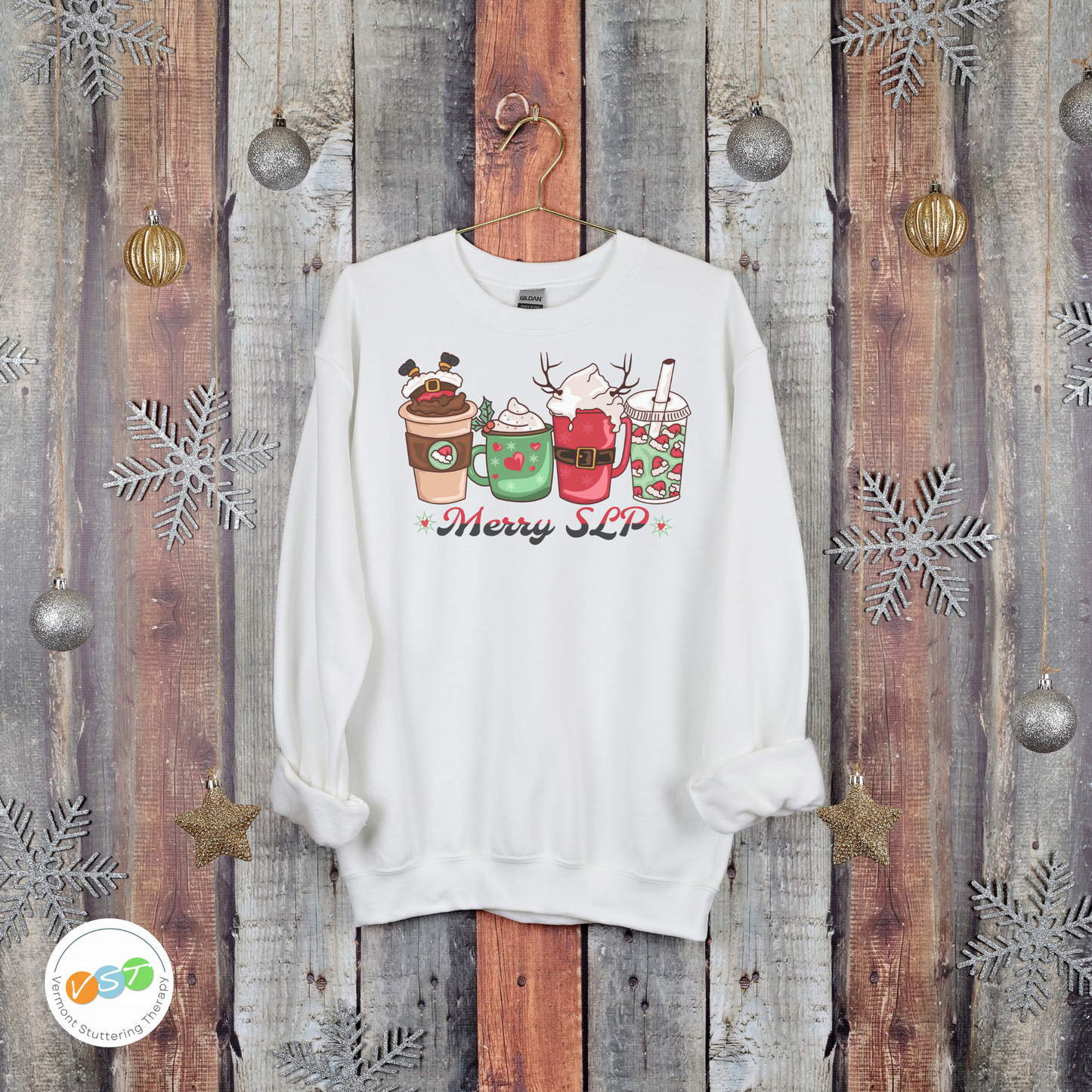 Merry SLP Coffee Christmas Sweatshirt