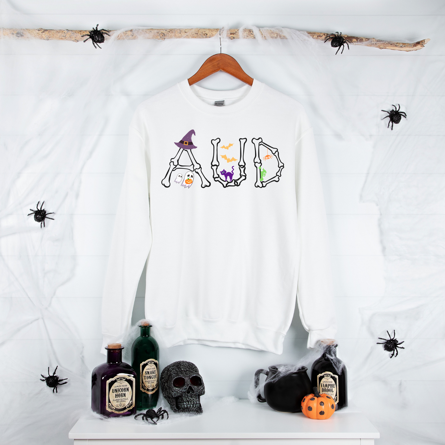 AUD Bones Halloween Sweatshirt for Audiologist