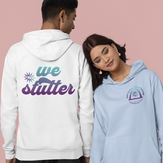 National Stuttering Association Conference 2024 St. Louis, Unisex We Stutter Hoodie, NSA Hooded Sweatshirt Gift for Person who Stutters