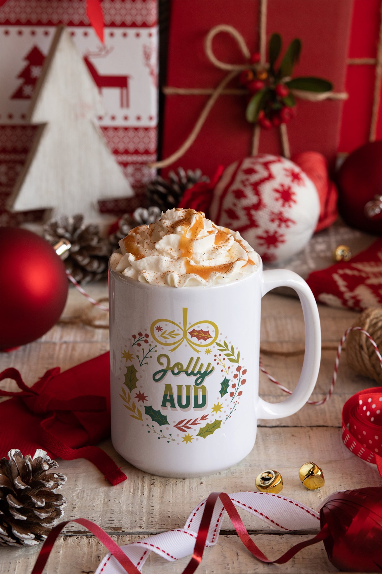 Jolly Audiologist Christmas Hot Cocoa Coffee Mug Gift