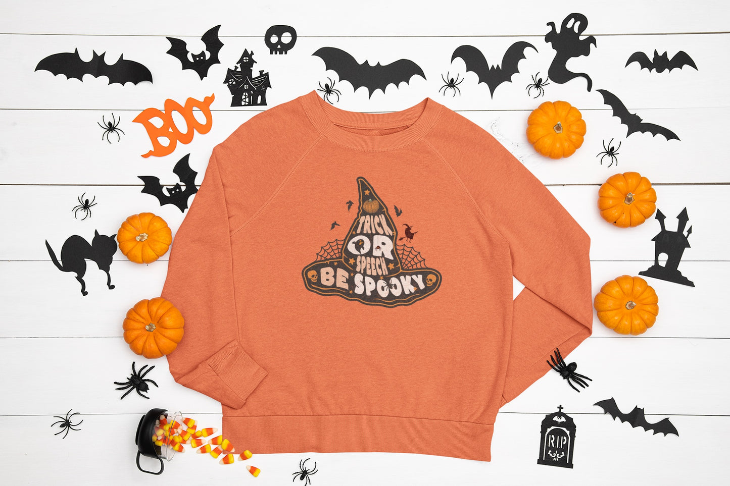 Trick or Speech Witch Hat SLP Halloween Sweatshirt for SLP / SLPA