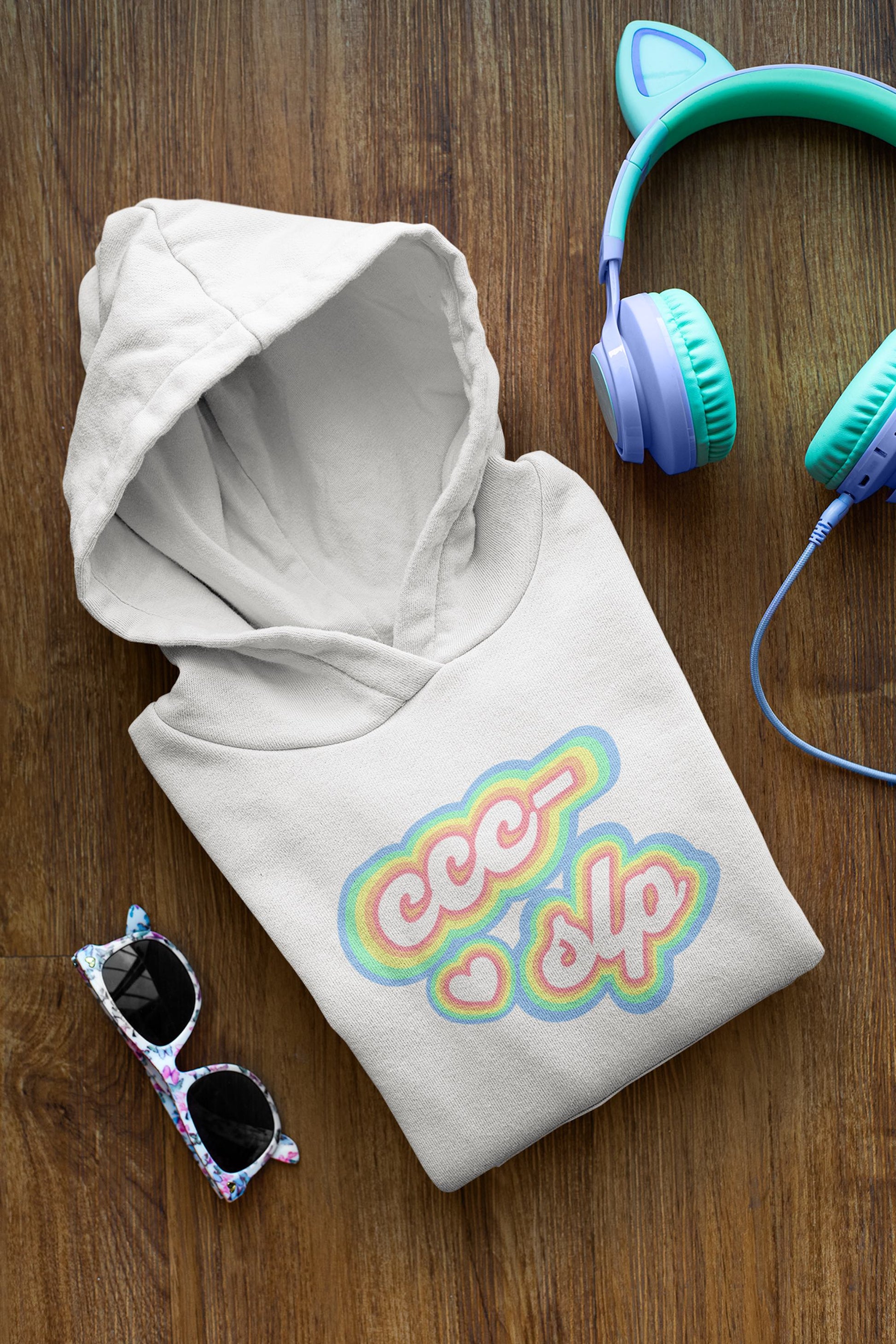 CCC-SLP Pastel Retro Unisex Hooded Sweatshirt for Speech Pathologist