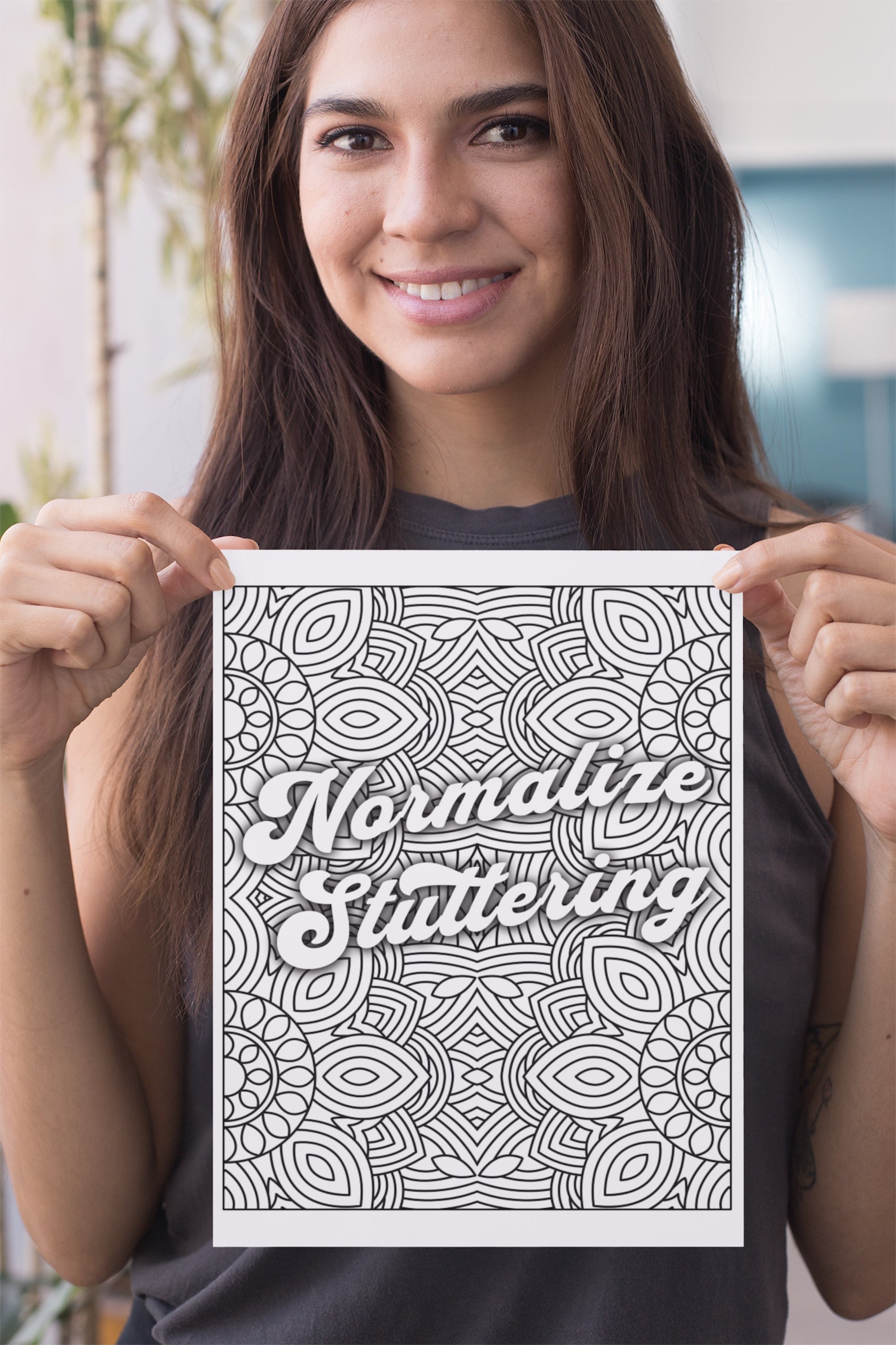 Stuttering Positive Affirmations Coloring Pages for Adults who Stutter