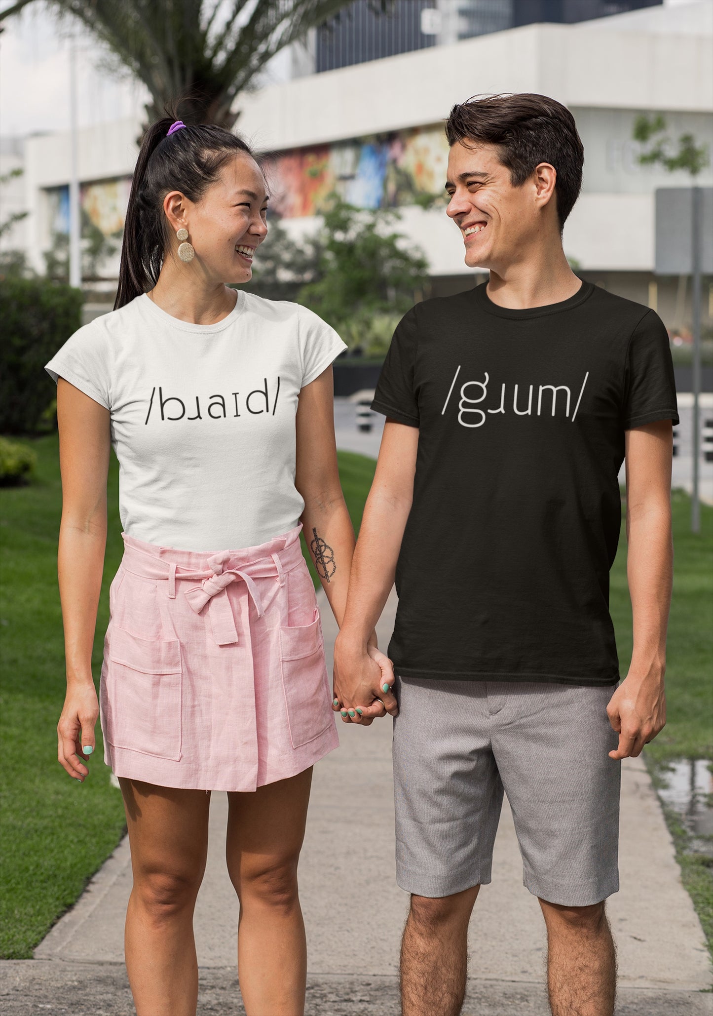 IPA Phonetic Bride and Groom Matching T-shirts