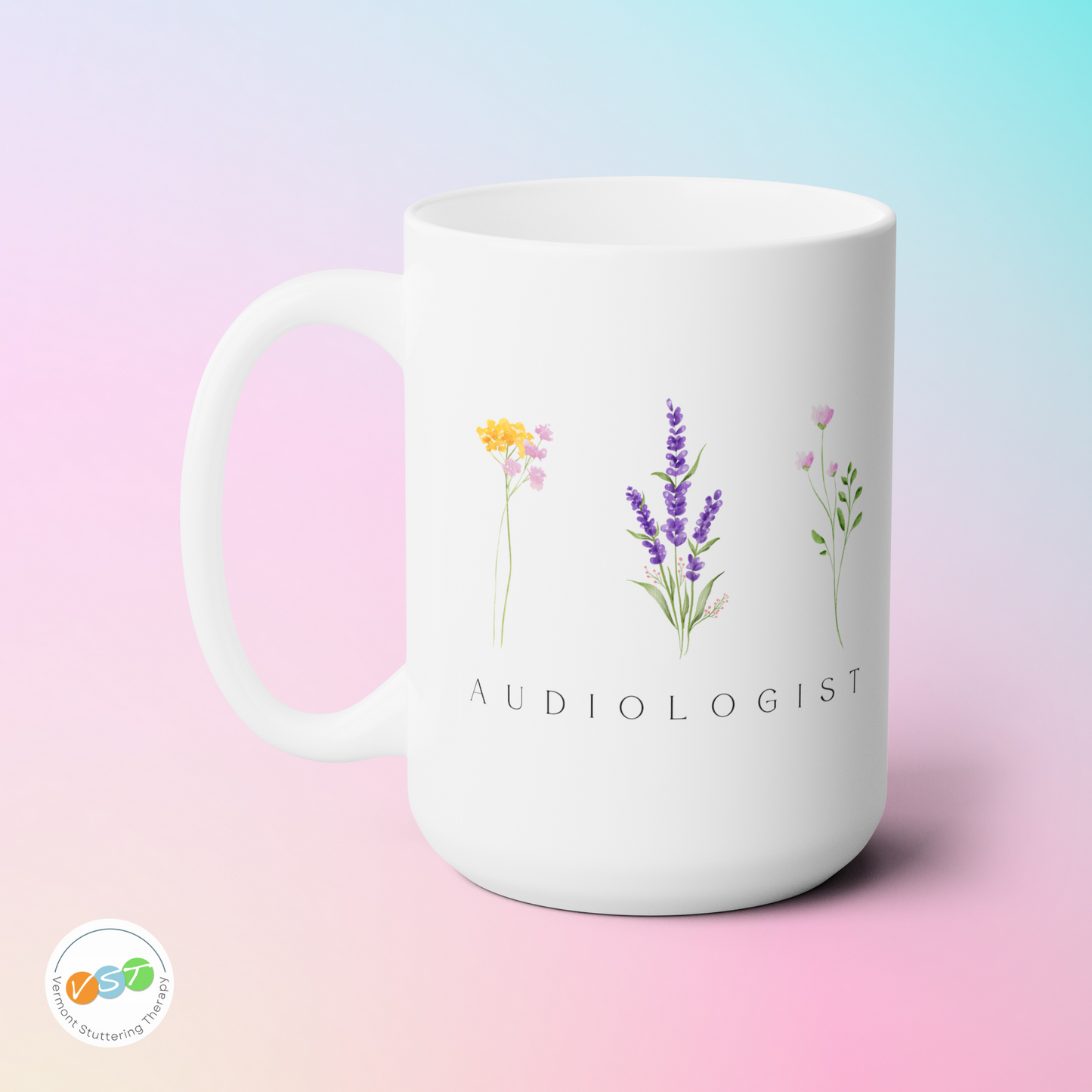 Audiologist Mug Gift - Floral Minimalist