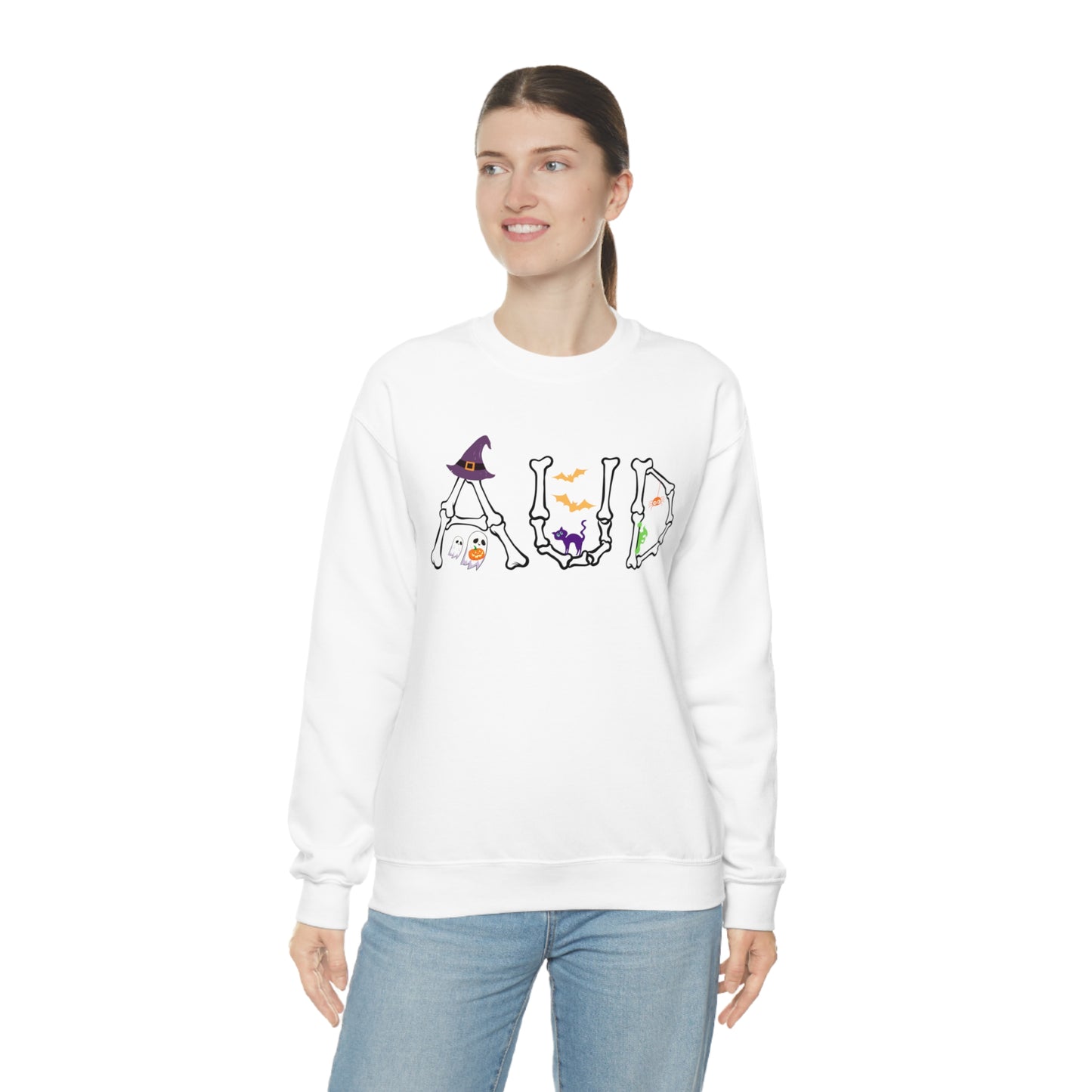 AUD Bones Halloween Sweatshirt for Audiologist