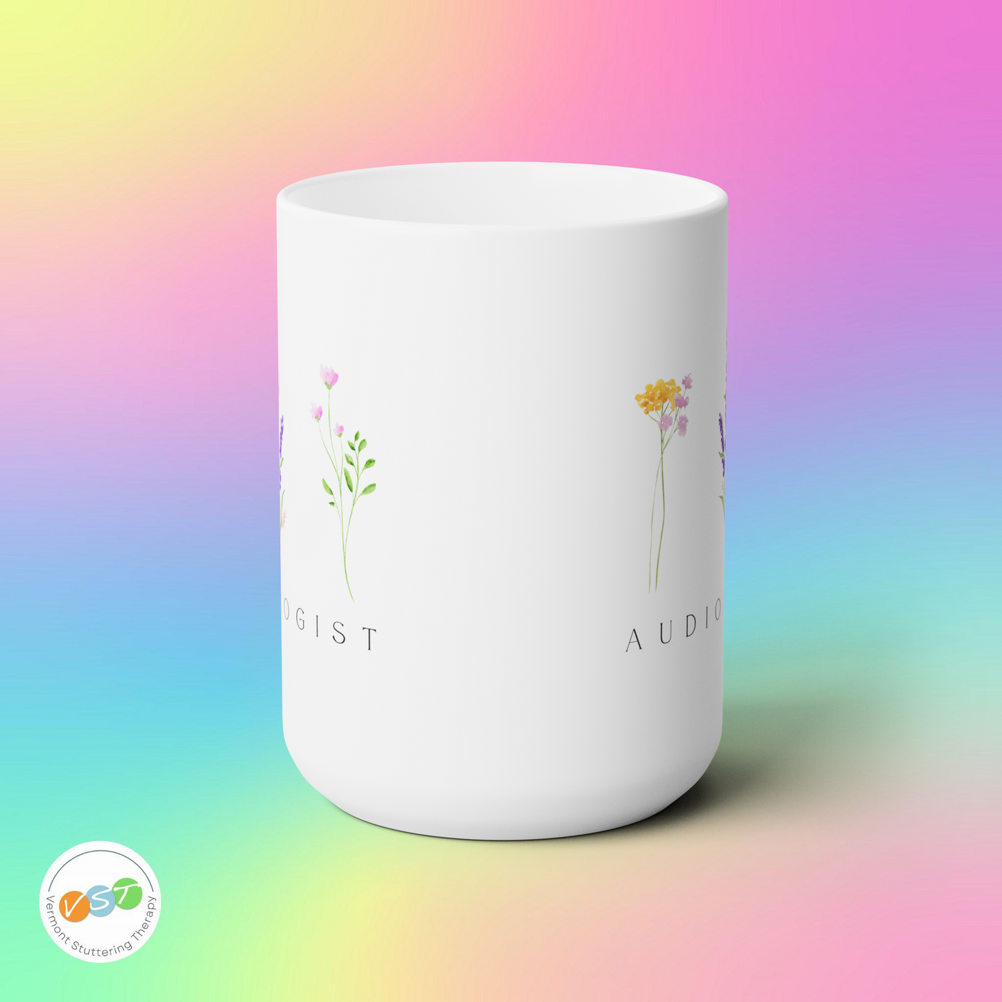 Audiologist Mug Gift - Floral Minimalist