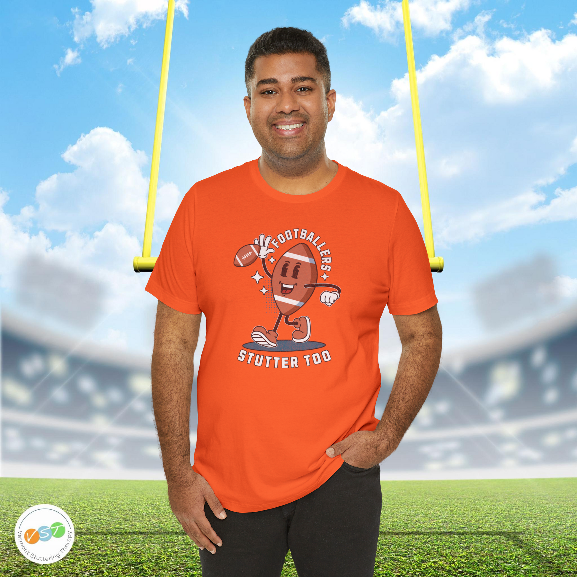 Footballers Stutter Too Retro T-shirt