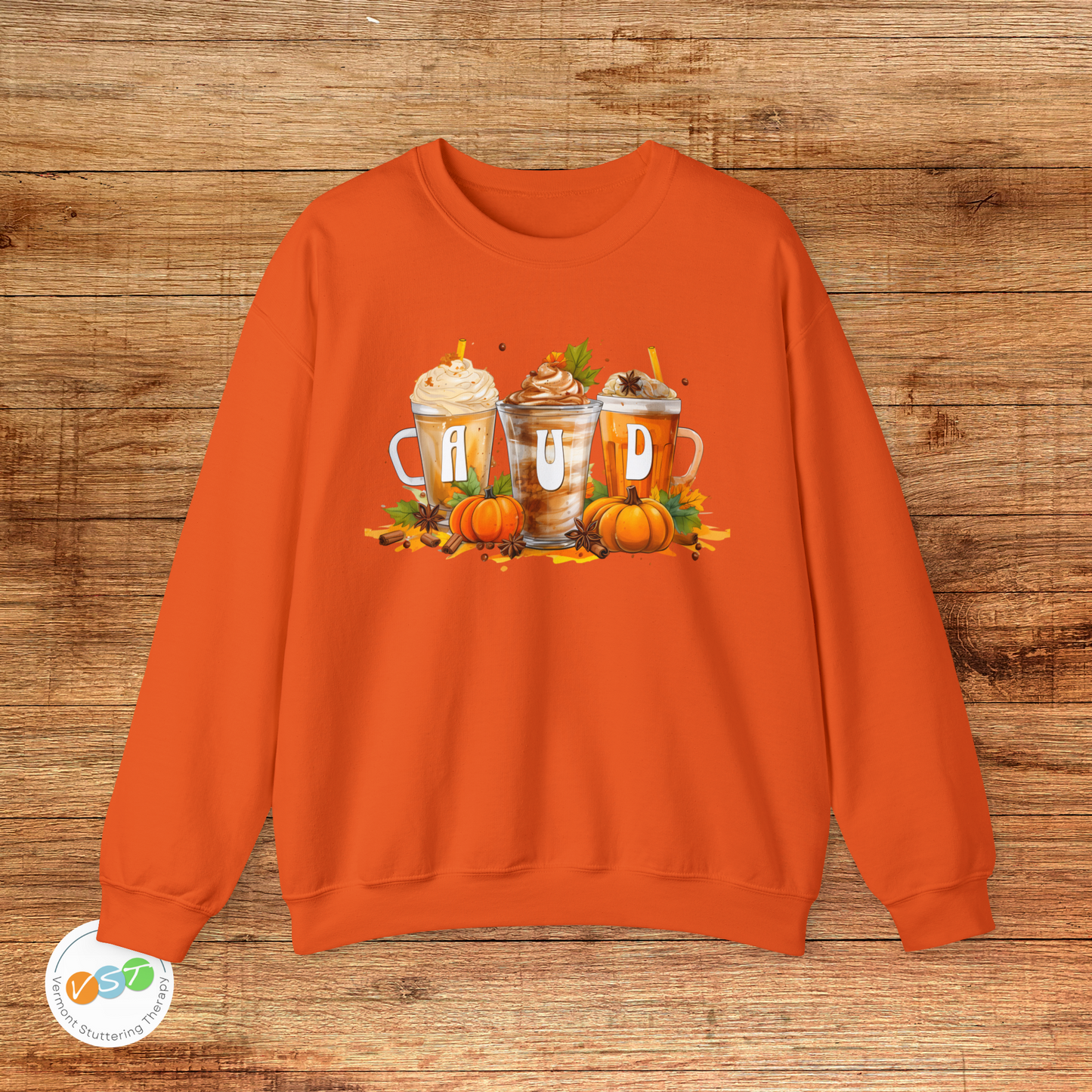 AUD Fall Pumpkin Latte Coffee Sweatshirt Gift