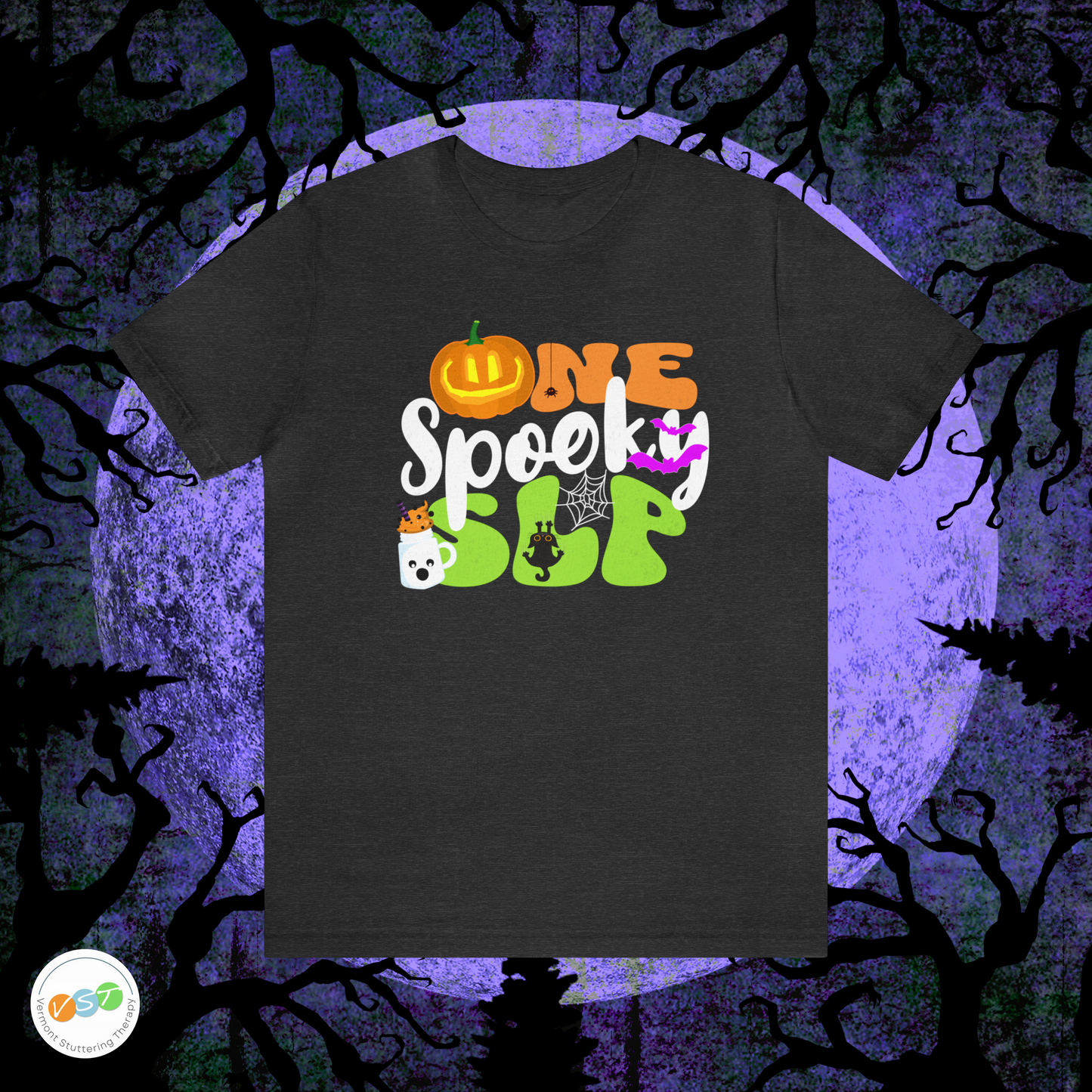 One Spooky SLP Halloween Tshirt for Speech-Language Pathologist