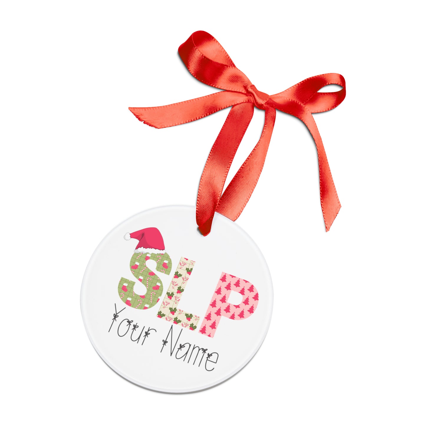 Custom Name SLP Christmas Ornament Gift