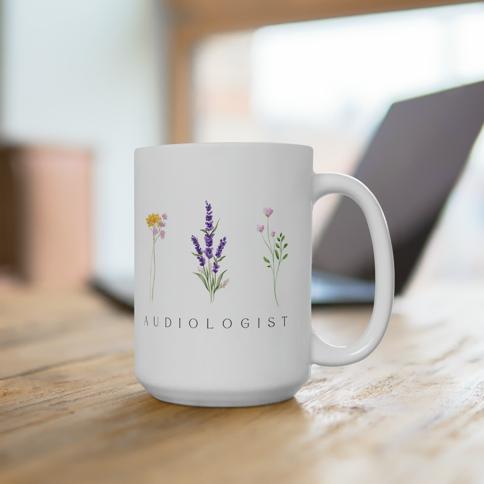 Audiologist Mug Gift - Floral Minimalist