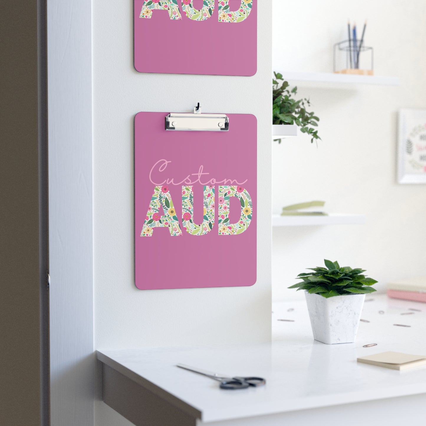 Audiology Custom Retro Floral Clipboard