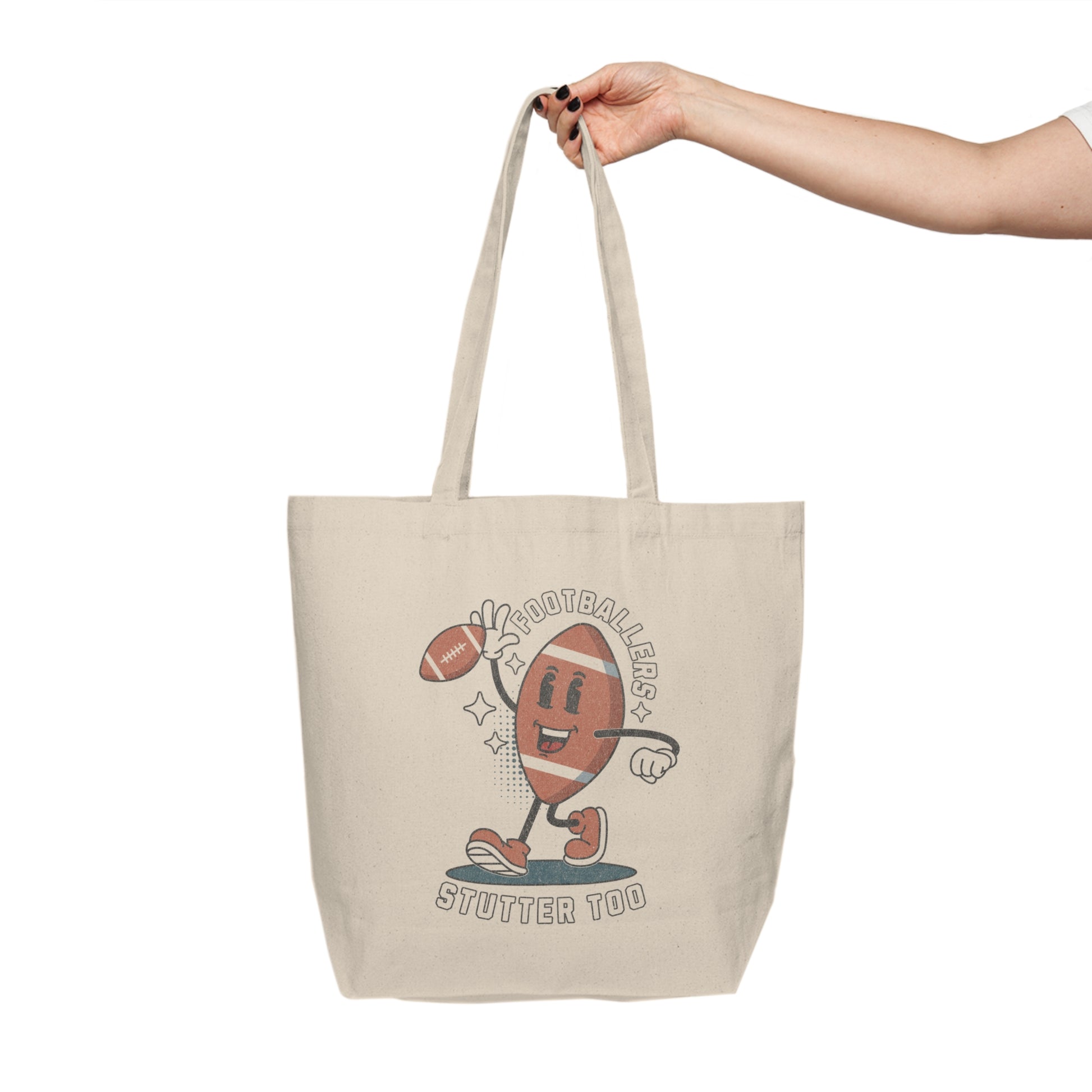 Footballers Stutter Too Canvas Tote