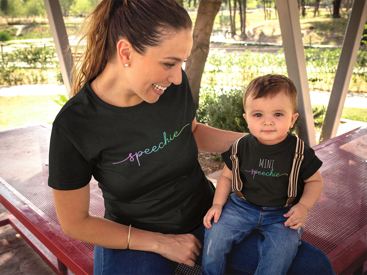 Mommy "Speechie" T-shirt (see link to order matching infant bodysuit separately)