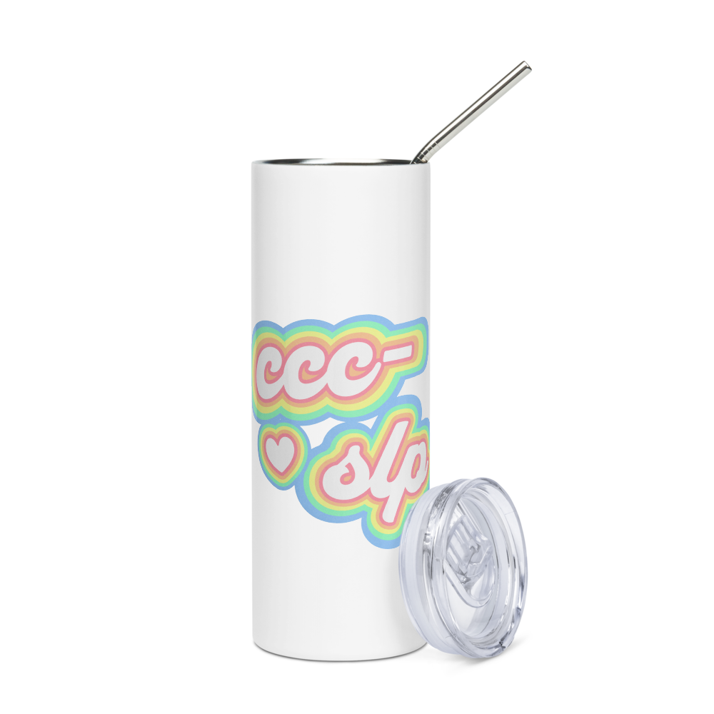 CCC-SLP Retro Stainless Steel Tumbler, 20 oz